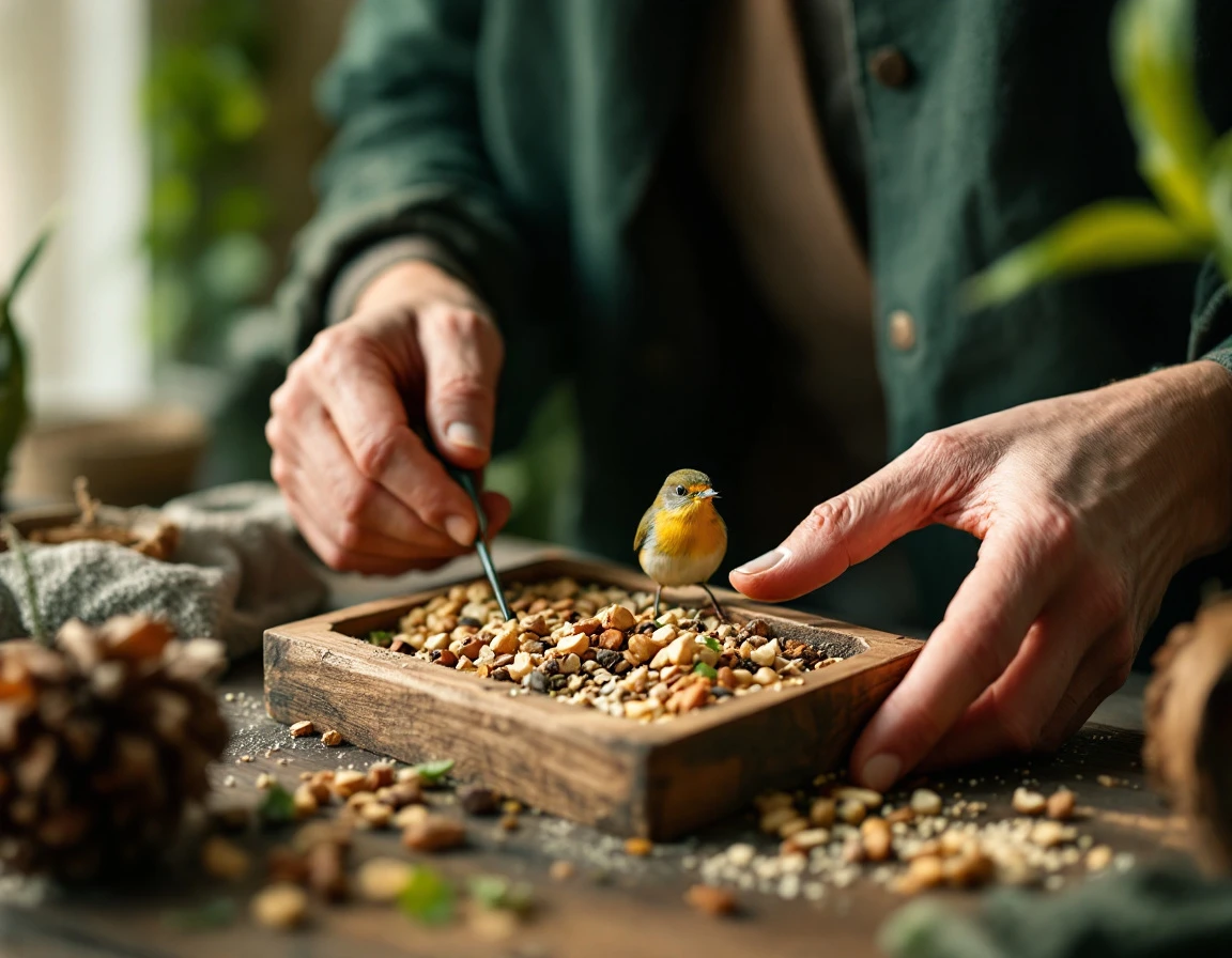 Build a birdfeeder from reclaimed wood