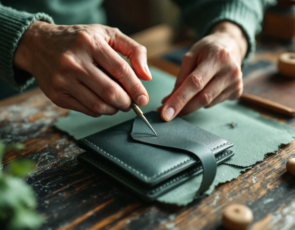 Build a simple leather wallet or bag