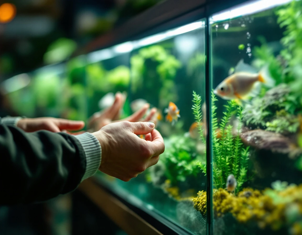 Come with me to the fish store and pick healthy livestock