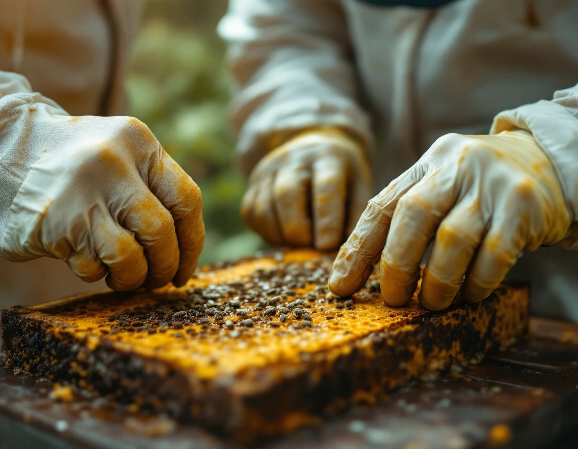 Do your first hive inspection with a beekeeper beside you