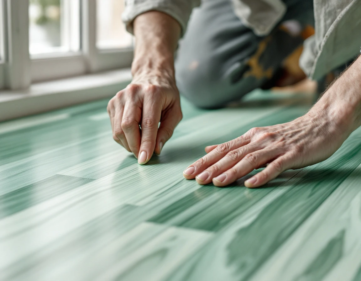 Install a laminate or vinyl plank floor