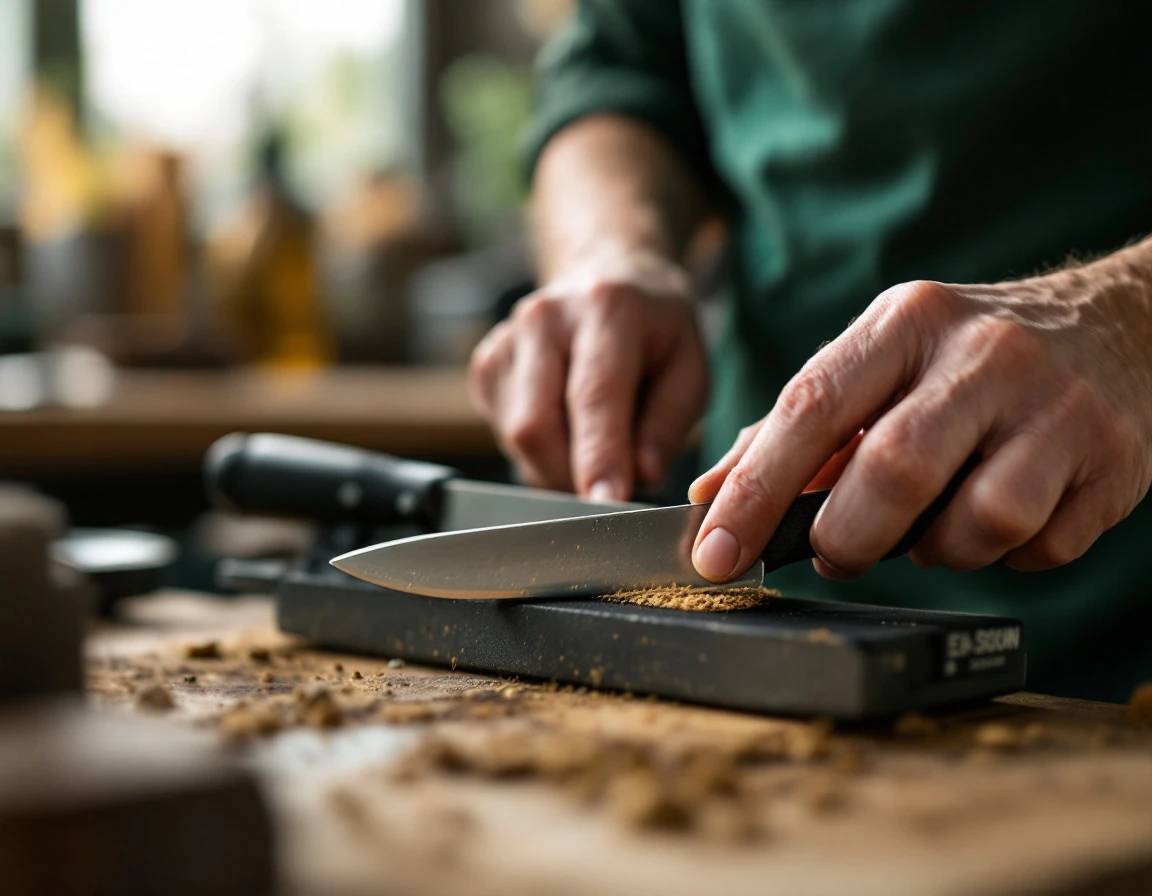 Learn basic bladesmithing to shape a kitchen knife