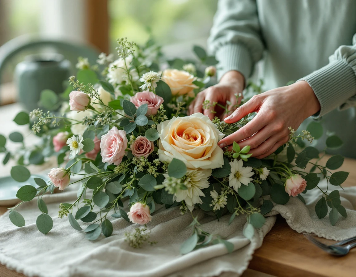 Make your own wedding centerpieces with a florist