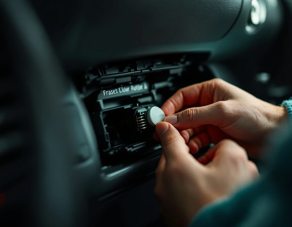 Replace a cabin blower motor resistor
