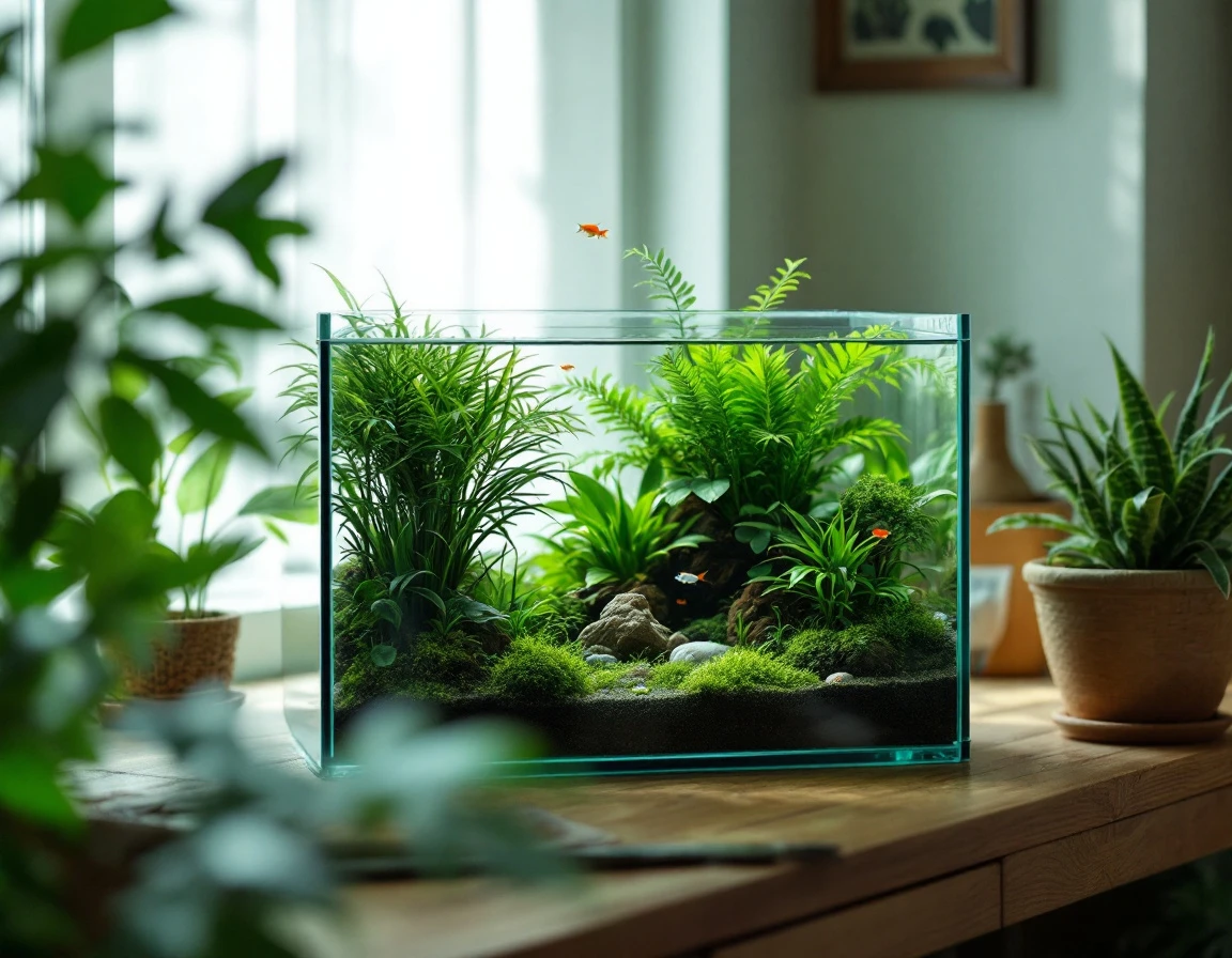 Set up a planted freshwater tank