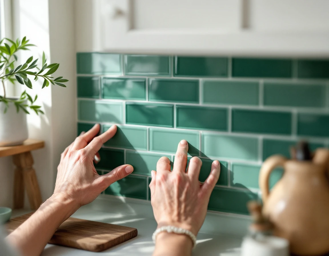 Tile a kitchen backsplash